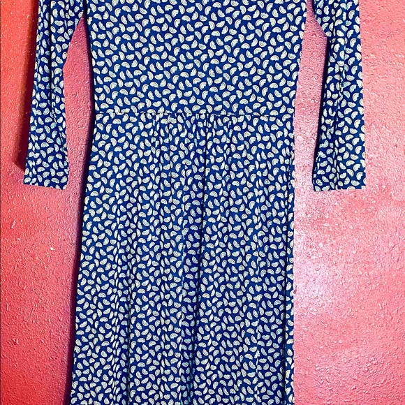 Boden Philippa Hem Detail 3/4 Sleeve Rainbow Print Midi Dress Size 6 fun boho - Picture 6 of 8